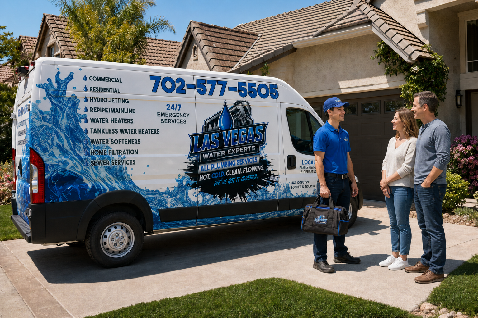 Las Vegas Water Experts service van